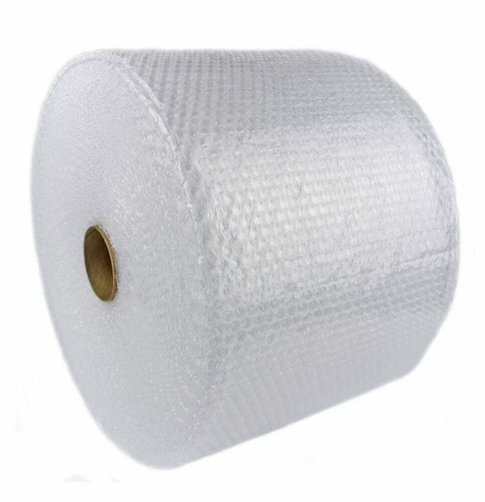 Bubble wrap for packing.
